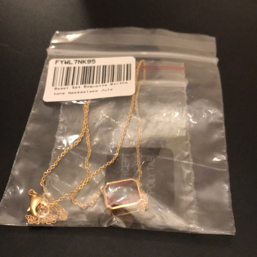 July birthstone necklace